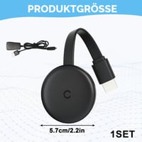 Girihe Chromecast TV Dongle 3 v 1 HDMI Miracast WiFi 2.4/5G Dual Band Airplay DLNA kompatibilný s Android iOS Windows Mac čierny 4K UHD 2