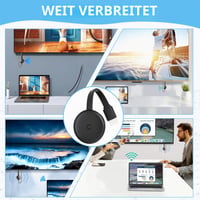 Girihe Chromecast TV Dongle 3 v 1 HDMI Miracast WiFi 2.4/5G Dual Band Airplay DLNA kompatibilný s Android iOS Windows Mac čierny 4K UHD 6