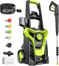Gisam 2200W 180 bar magasnyomású mosó 480 L/h, 8m tömlővel és kiegészítőkkel 1
