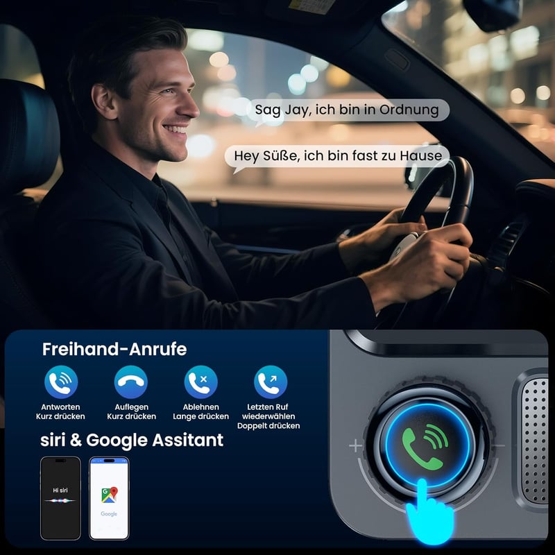 GizmoVine Bluetooth 5.4 FM Transmitter 48W Autós Töltő 3 Porttal PD30W QC3.0