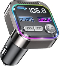 GizmoVine Bluetooth autós FM adapterek, szigarettagyújtó, USB-C 36W, kihangosító 1