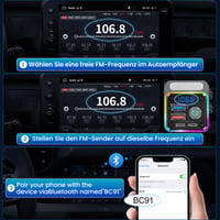 Bluetooth FM vysielač do auta GizmoVine, Bluetooth 5.3 adaptér, zvýraznenie basov, rýchlonabíjačka PD 36W QC 3.0 18W, mikrofón s potlačením hluku, do autozapaľovača 9