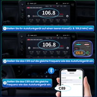 FM transmiter do auta GizmoVine Bluetooth, handsfree, USB-C QC PD 30W, MP3 prehrávač 8
