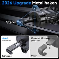 Magnetický držiak na mobil do auta GizmoVine MagSafe na mriežku ventilácie, kompatibilný s iPhone 12–17 3