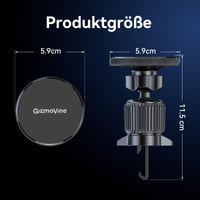 Magnetický držiak na mobil do auta GizmoVine MagSafe na mriežku ventilácie, kompatibilný s iPhone 12–17 8