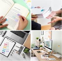 Gjinxi 360 de file index autoadezive, semne de pagină, semne de carte lipicioase pentru documente, cărți, jurnale și dosare 7