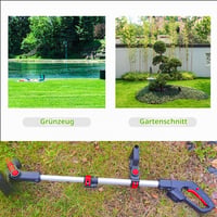 Motocoasă electrică cu acumulator Gjpwyfdc 21V, diametru de tăiere 30 cm, unghi de înclinare 180°, trimmer pentru grădină 8
