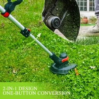 Motocoasă electrică cu acumulator Gjpwyfdc 21V, diametru de tăiere 30 cm, unghi de înclinare 180°, trimmer pentru grădină 3