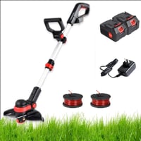 Motocoasă electrică cu acumulator Gjpwyfdc 21V, diametru de tăiere 30 cm, unghi de înclinare 180°, trimmer pentru grădină 1