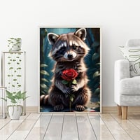 GJSZZO Mosómedve Gyémántfestés Készlet 30x40cm Felnőtteknek 3