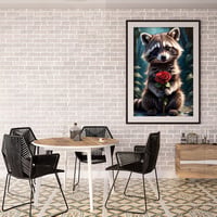 GJSZZO Mosómedve Gyémántfestés Készlet 30x40cm Felnőtteknek 5