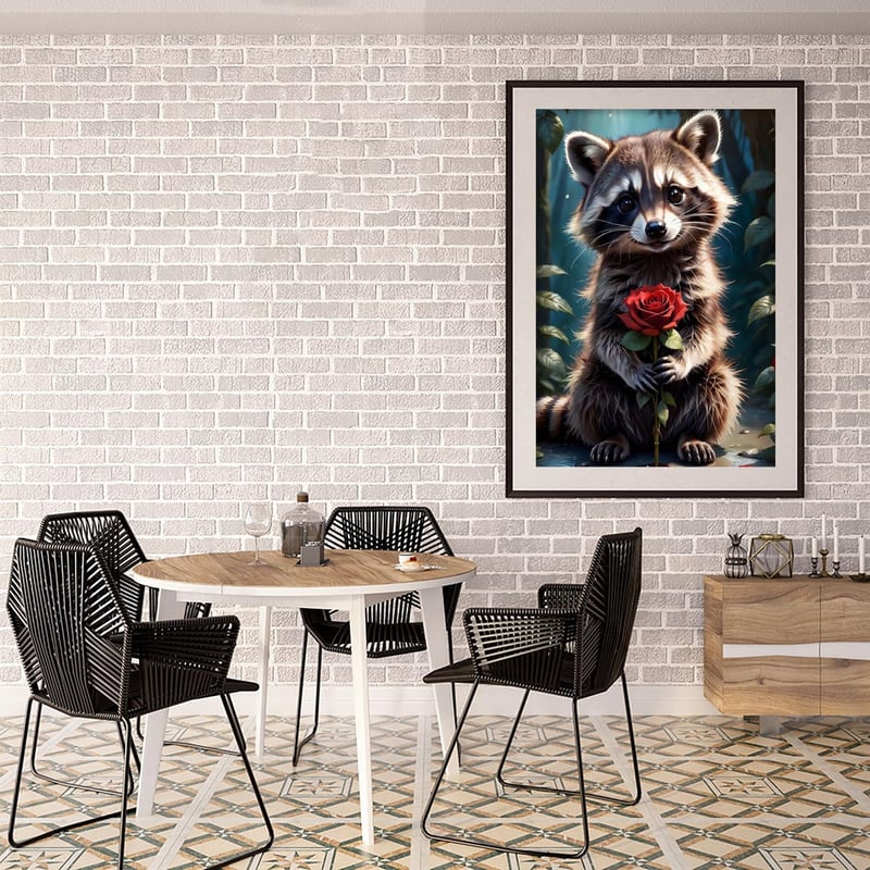GJSZZO Mosómedve Gyémántfestés Készlet 30x40cm Felnőtteknek