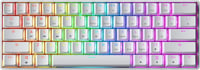 GK61 61 Gombos Mechanikus Gaming Billentyűzet RGB LED Háttérvilágítással - Gateron Optical Yellow, White 1