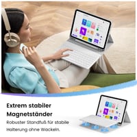 Husă cu tastatură GKABXY pentru iPad Air 11" (M4/M3/M2) și iPad Air generația 5/4 - Husă de protecție cu tastatură integrată 9