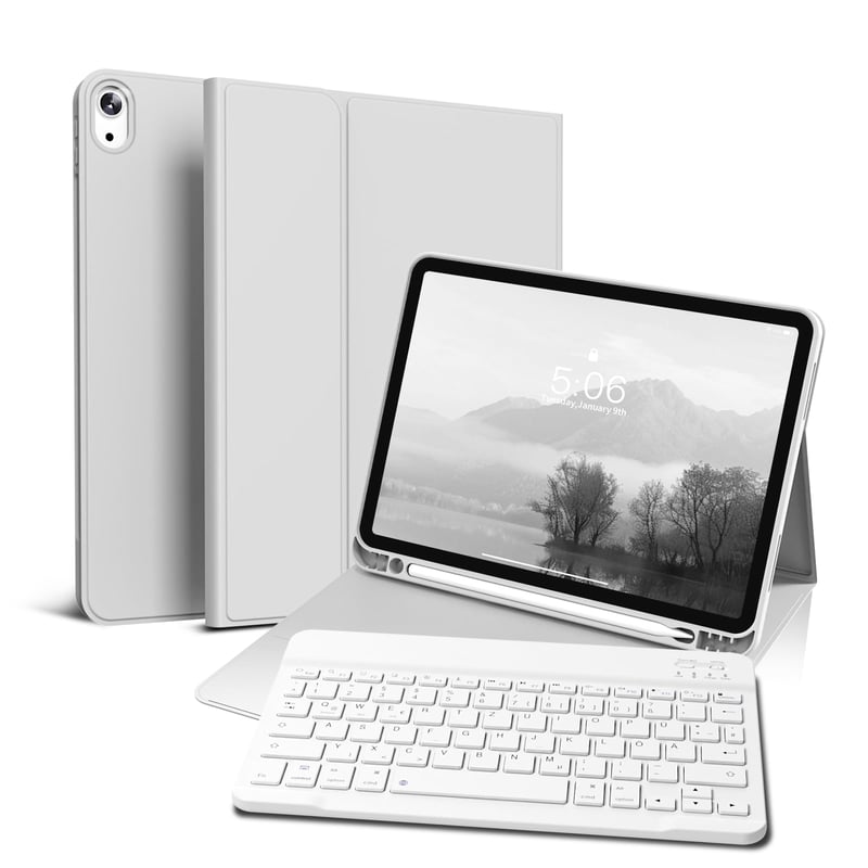 Husă cu tastatură GKABXY pentru iPad Air 11" (M4/M3/M2) și iPad Air generația 5/4 - Husă de protecție cu tastatură integrată