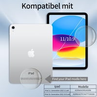 GKABXY iPad 11/10 generációs tok TPU hátlap ceruzatartóval világoskék 2
