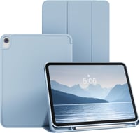 GKABXY iPad 11/10 generációs tok TPU hátlap ceruzatartóval világoskék 1