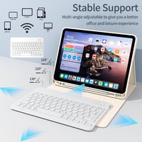 GKABXY iPad Air 11" M4/M3/M2 és 10.9" mágneses billentyűzetes tok krém fehér - cream white 8
