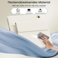 GKABXY iPad Air 11" M4/M3/M2 és 10.9" mágneses billentyűzetes tok krém fehér - cream white 4