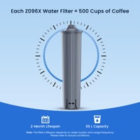 Filtru de apă GLACIER FRESH, filtru de schimb compatibil pentru espressoarele Jura E8, E6, S8, Z8, Z6, 2 buc. 9