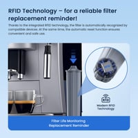 Filtru de apă GLACIER FRESH, filtru de schimb compatibil pentru espressoarele Jura E8, E6, S8, Z8, Z6, 2 buc. 4