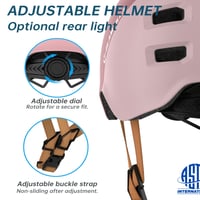Cască ultraușoară GLAMVILLA pentru skateboard și bicicletă, pentru copii și adulți, roz-roșu, mărimea S (48-53 cm), skateboard, trotinetă electrică, BMX 4