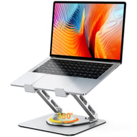 Otočný stojan na notebook Glangeh 360°, nastaviteľný, s dvojitým ramenom, skladací, kompatibilný s MacBook Air Pro (10-16") 1