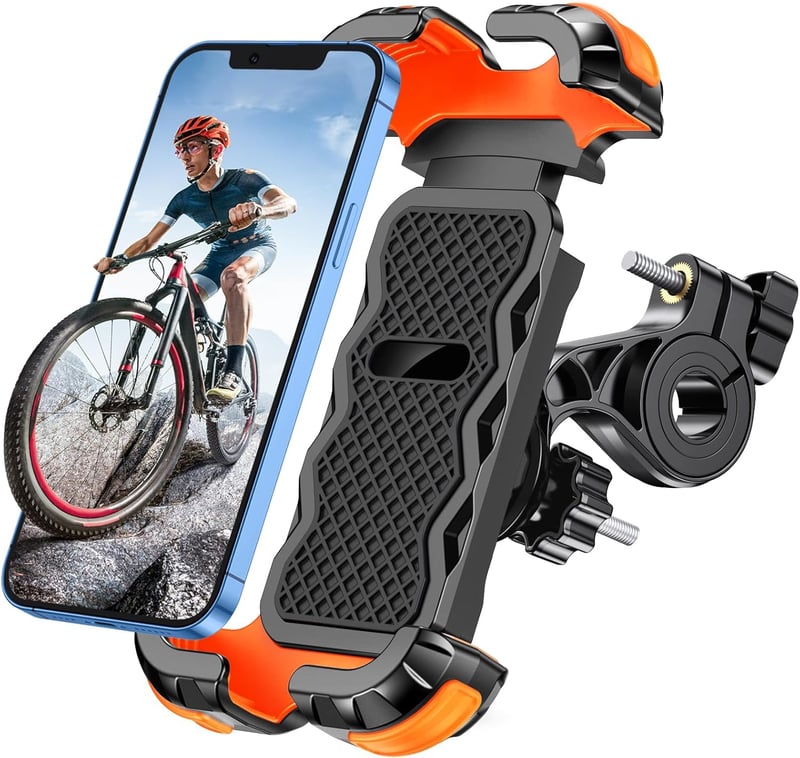 Glangeh Univerzális Telefontartó Kerékpárhoz 360° Forgatható MTB Motorkerékpárhoz