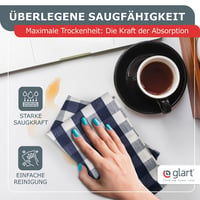 Glart 48SG kuhinjske krpe 10 kom 50x70 cm sive s certifikatom Oeko-Tex Standard 100 5