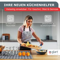 Glart 48SG kuhinjske krpe 10 kom 50x70 cm sive s certifikatom Oeko-Tex Standard 100 4