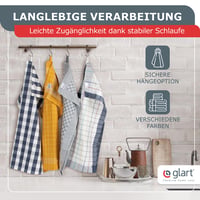 Glart 48SG kuhinjske krpe 10 kom 50x70 cm sive s certifikatom Oeko-Tex Standard 100 2