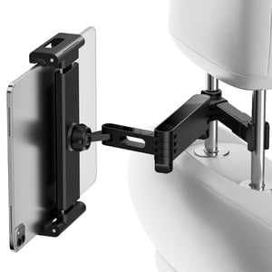 Suport tabletă auto pentru tetieră GlasFlength, rotativ la 360°, pentru dispozitive de 14-26 cm, negru, compatibil cu iPad, smartphone, Kindle, Switch