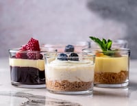 Súprava dezertných pohárov Glasmark KROSNO 1992, 6 ks, 170 ml, sklenené poháre na zmrzlinu, dezertné misky, vhodné do umývačky riadu 7
