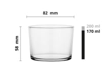 Súprava dezertných pohárov Glasmark KROSNO 1992, 6 ks, 170 ml, sklenené poháre na zmrzlinu, dezertné misky, vhodné do umývačky riadu 2