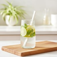 Glasmark KROSNO 1992 Súprava pohárov 6 ks - Rebrované poháre na vodu a džús - Priehľadné - Vhodné do umývačky riadu - 480 ml 8