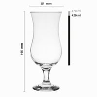 Sada koktailových pohárov Glasmark Krosno 4 ks – na long drink, gin, pivo, vodu, smoothie, 420 ml, priehľadné, vhodné do umývačky riadu 2