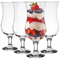 Sada koktailových pohárov Glasmark Krosno 4 ks – na long drink, gin, pivo, vodu, smoothie, 420 ml, priehľadné, vhodné do umývačky riadu 1