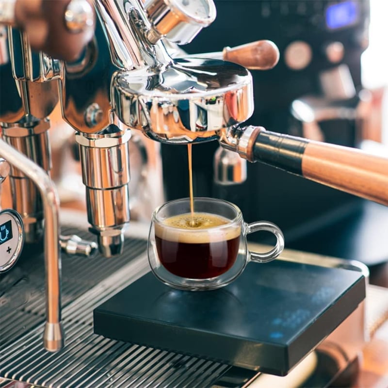 glastal Dupla Falú Espresso Pohár Szett 120ml 2db Boroszilikát Üveg Kávés Csésze Füllel Cappuccino Latte Tea Forró Hideg Italokhoz