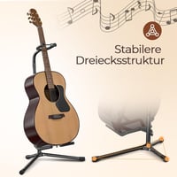 GLEAM Állítható Gitárhordozó - Elektromos, Klasszikus és Basszusgitárhoz, Összecsukható 4