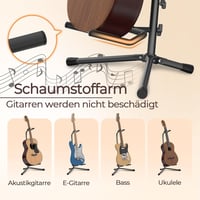 GLEAM Állítható Gitárhordozó - Elektromos, Klasszikus és Basszusgitárhoz, Összecsukható 2