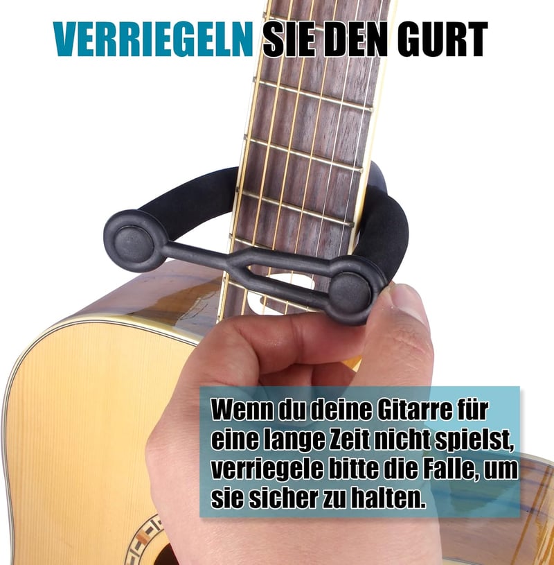 GLEAM Állítható Gitárhordozó - Elektromos, Klasszikus és Basszusgitárhoz, Összecsukható