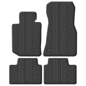 Set covorașe auto din cauciuc Gledring pentru BMW Seria 3 G20/G21 Sedan/Touring, începând cu 03/2019, profil T, 4 bucăți cu clipsuri de fixare