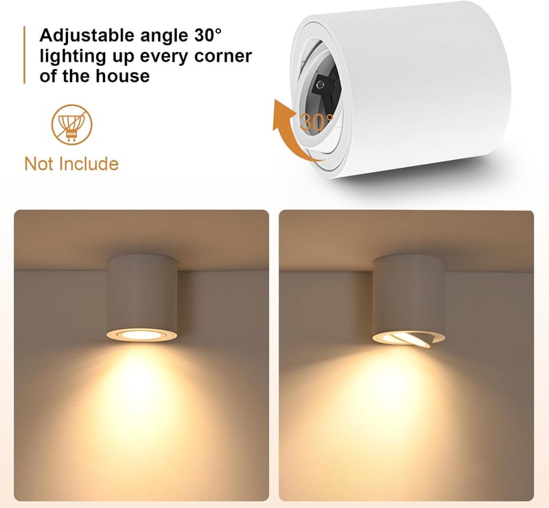 Gleonlux LED Mennyezeti Spotlámpa Fehér GU10 230V Alumínium 6db