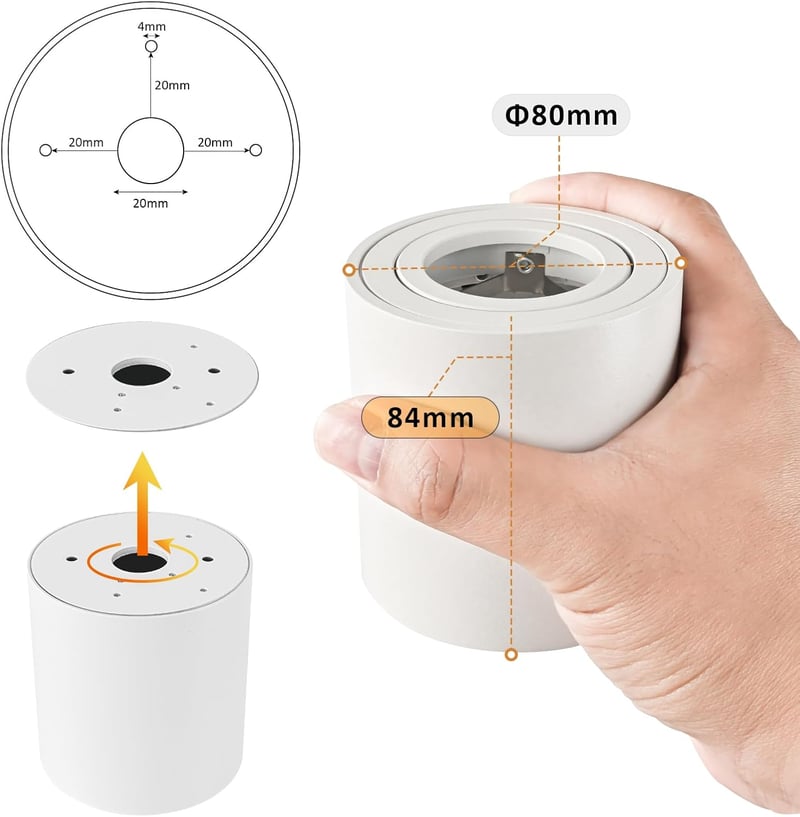 Gleonlux LED Mennyezeti Spotlámpa Fehér GU10 230V Alumínium 6db
