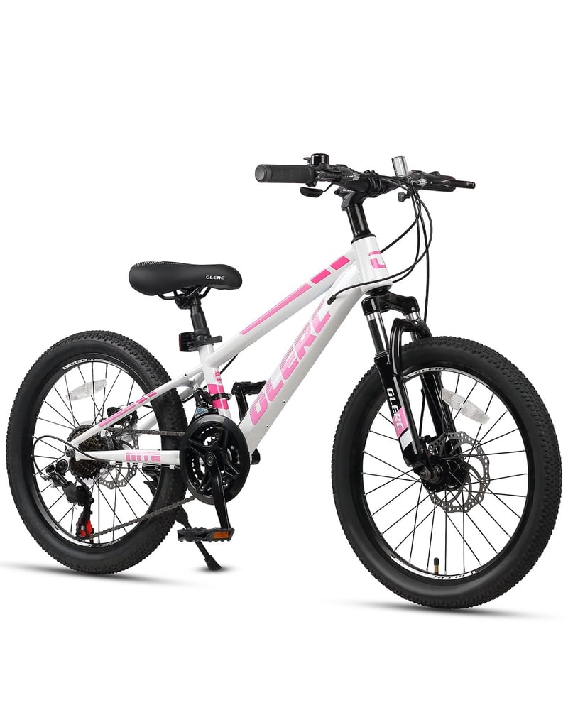 Detský horský bicykel Glerc, 21 prevodov, kotúčové brzdy, predné odpruženie - 20-24 palcov