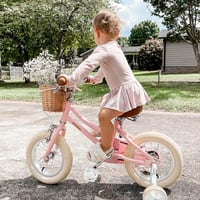 Glerc gyerekkerékpár kosárral 12-20 hüvelyk, tréningkerékkel és csengővel 5