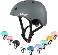 Cască pentru copii Glerc pentru bicicletă, skateboard, trotinetă, cu circumferință reglabilă, disponibilă în mai multe culori, pentru băieți și fete 1