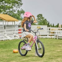 Detská cyklistická prilba Glerc pre dievčatá a chlapcov od 3 do 8 rokov, veľkosť S, ružová, prilba na kolobežku a korčule, nastaviteľný obvod hlavy 6