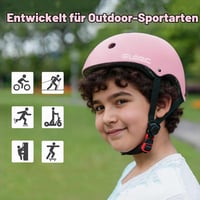 Detská cyklistická prilba Glerc pre dievčatá a chlapcov od 3 do 8 rokov, veľkosť S, ružová, prilba na kolobežku a korčule, nastaviteľný obvod hlavy 4