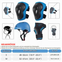 Sada detských ochranných pomôcok Glerc s prilbou, chráničmi kolien, lakťov a zápästí, veľkosť S, ružová, pre deti od 3 do 8 rokov, na bicykel a kolobežku 5
